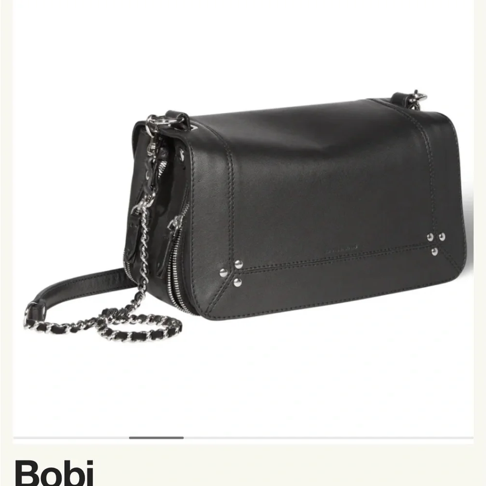 Jerome Dreyfuss Black Lambskin Bobi Bag - Picture 6 of 7